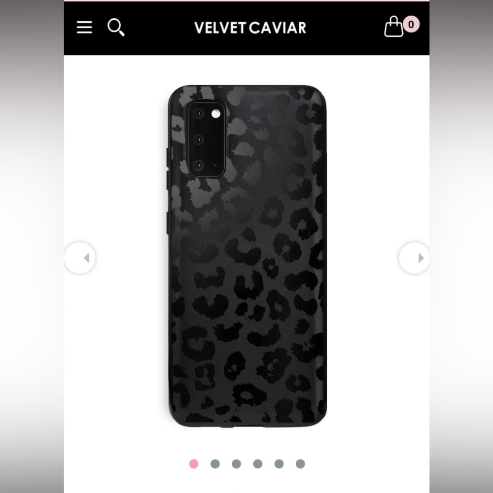 Black leopard Samsung case
